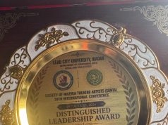 SSA Adeboye Receives Distinguished Leadership Award for Exemplary Service and Support for Nigeria’s Creative Sector