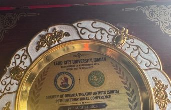 SSA Adeboye Receives Distinguished Leadership Award for Exemplary Service and Support for Nigeria’s Creative Sector