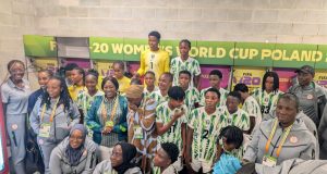 Ambassador Obi Lifts Falconets’ Spirits After Spain Defeat, Brings Taste of Home to Poland