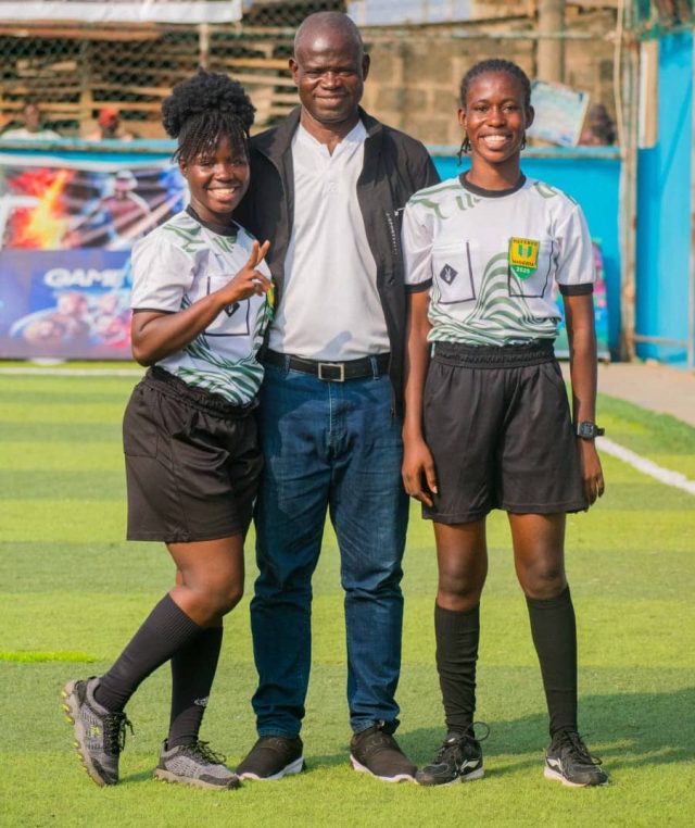 Adam with his daughters