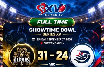 Rivers Alphas Bounce Back, Edge Delta Braves 31-24 In Showtime Bowl Series XV Flag Football Thriller