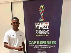Nigeria’s FIFA Futsal Referee Ojeleye John Tope Shines at 2026 AFCON in Morocco, Handles Key Matches