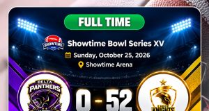 Ruthless Knights Humiliate Panthers 52–0 As Oyerinde Leads Showtime Season XV Demolition