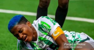 Super Falcons Injury Scare: Rasheedat Ajibade Hospitalised for MRI Scan After Leaving Comoros Clash in Tears