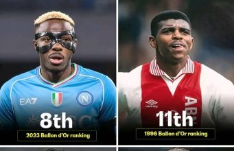 Nigeria’s Ballond’Or History: Osimhen Leads All-Time Rankings as Kanu, Lookman and Finidi Cement Their Legacies